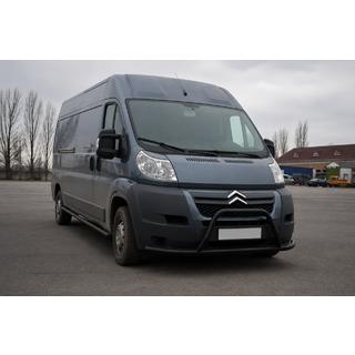 Sprednji zaščitni lok ST019 Black (nerjaveče jeklo) Citroen Jumper 2007–2025 fotografija 2
