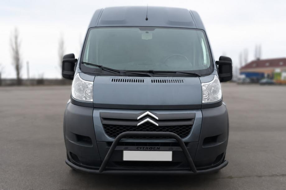 Citroen Jumper 2007–2025 Sprednji zaščitni lok ST019 Black (nerjaveče jeklo) Image