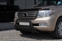 Toyota Land Cruiser 200 2007–2021 Sprednji zaščitni lok WT002 Black (nerjaveče jeklo) fotografija 3