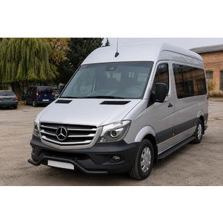 Sprednja spodnja zaščitna cev MBSP.07.F3-04.6 Black (nerjaveče jeklo) Mercedes Sprinter W906 2006–2018 fotografija 1