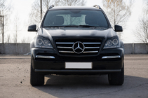 Mercedes GL class X164 2006–2012 Sprednji zaščitni lok ST008 Black (nerjaveče jeklo) fotografija 1