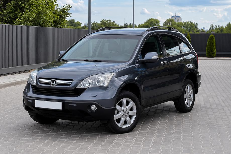 Honda CRV 2007–2011 OEM črne strešne vzdolžne letve (ABS plastika, vijačna montaža) Fotografija 2