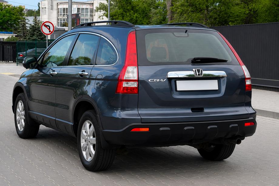 Honda CRV 2007–2011 OEM črne strešne vzdolžne letve (ABS plastika, vijačna montaža) Fotografija 1