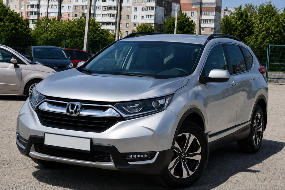 Honda CRV 2017–2022 Črne OEM strešne vzdolžne letve (aluminij) Image
