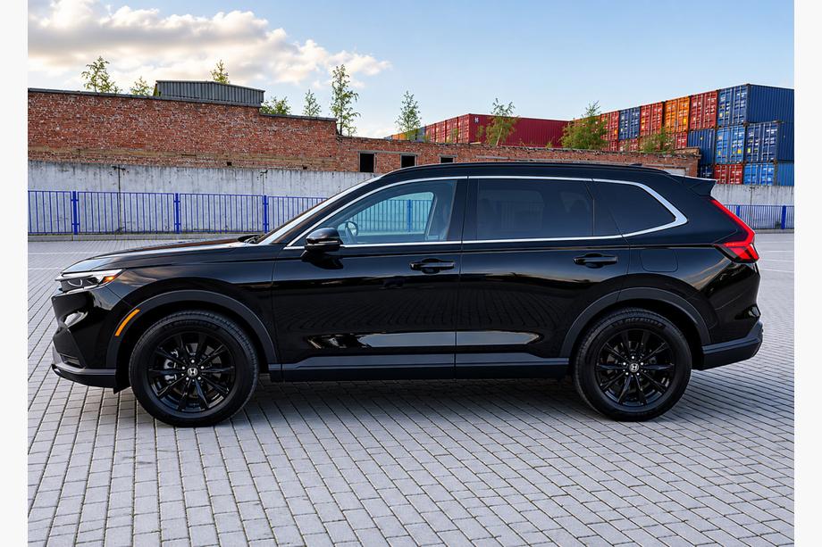 Honda CRV 2022– Integrirani strešni nosilci črni OEM (ABS plastika) Image
