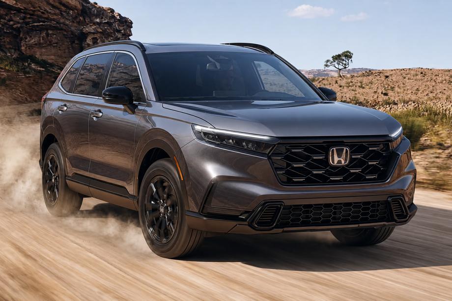 Honda CRV 2022– Integrirane strešne sani črne OEM (ABS plastika, montaža z lepilom) Image