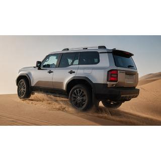Sivi OEM strešni vzdolžni nosilci (aluminij) Toyota Land Cruiser Prado 250 2023–