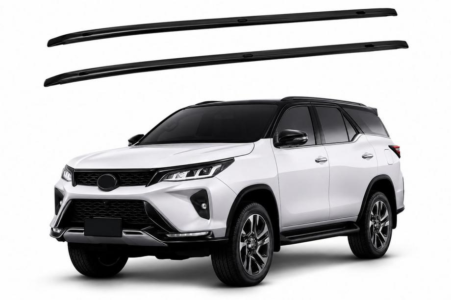Toyota 4Runner 2009–2024 OEM črni strešni relingi (2012-2015, aluminij) Image