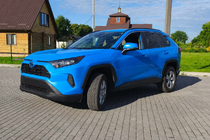 Toyota Rav 4 2019–2025 Integrirani strešni nosilci črni OEM (ABS plastika) fotografija 2