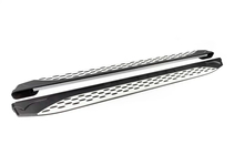 Renault Logan MCV 2005–2013 Stranske stopnice Shining V1 (2 kos, aluminij) fotografija 4