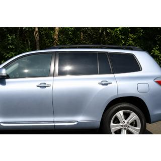 Strešne tirnice črne OEM (aluminij) Toyota Highlander 2008–2013 fotografija 1