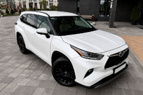 Toyota Highlander 2019– Črne OEM strešne sani (ABS plastika) fotografija 1
