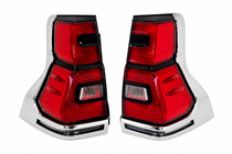 Toyota Land Cruiser Prado 150 2009–2023 LED zadnje luči Chrome V1 (2017-2023, 2 kosa) fotografija 2