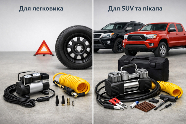 Kateri kompresor izbrati za osebni avto, SUV ali pick-up