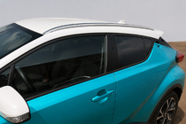 Toyota C-HR 2016–2023 Integrirani strešni nosilci sivi OEM (ABS plastika, montaža z lepilom) fotografija 2