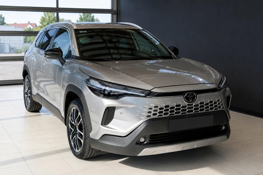 Toyota Corolla Cross 2020– Integrirane strešne sani sive OEM (aluminij, montaža z lepljenjem) Fotografija 1