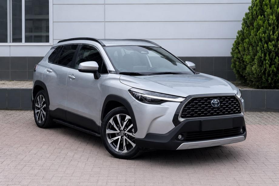 Toyota Corolla Cross 2020– Integrirane strešne letve, črne OEM (aluminij) Image