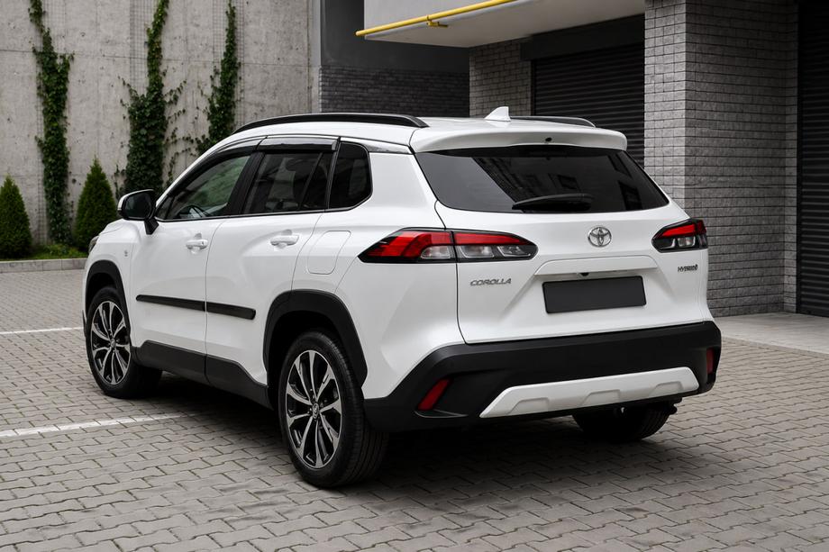 Toyota Corolla Cross 2020– Integrirani strešni nosilci, črni OEM (ABS plastika, montaža z lepilom) Fotografija 2