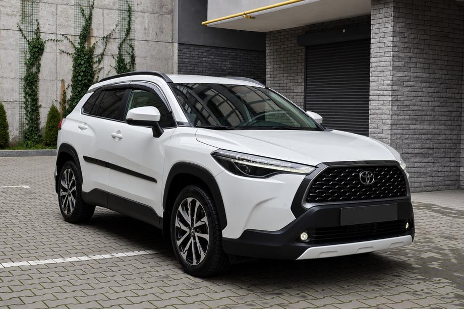 Toyota Corolla Cross 2020– Integrirani strešni nosilci, črni OEM (ABS plastika, montaža z lepilom) Fotografija 3
