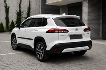 Toyota Corolla Cross 2020– Integrirani strešni nosilci sivi OEM (ABS plastika, montaža z lepilom) fotografija 2
