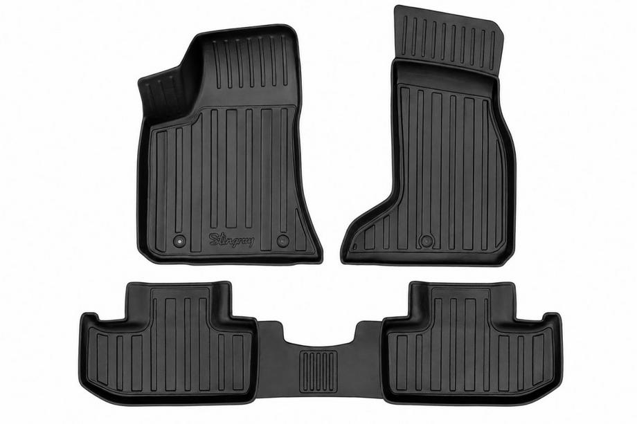 Dodge Challenger 2008–2023 Stingray 3D gumijaste preproge za notranjost (4WD, 4 kosi) Image