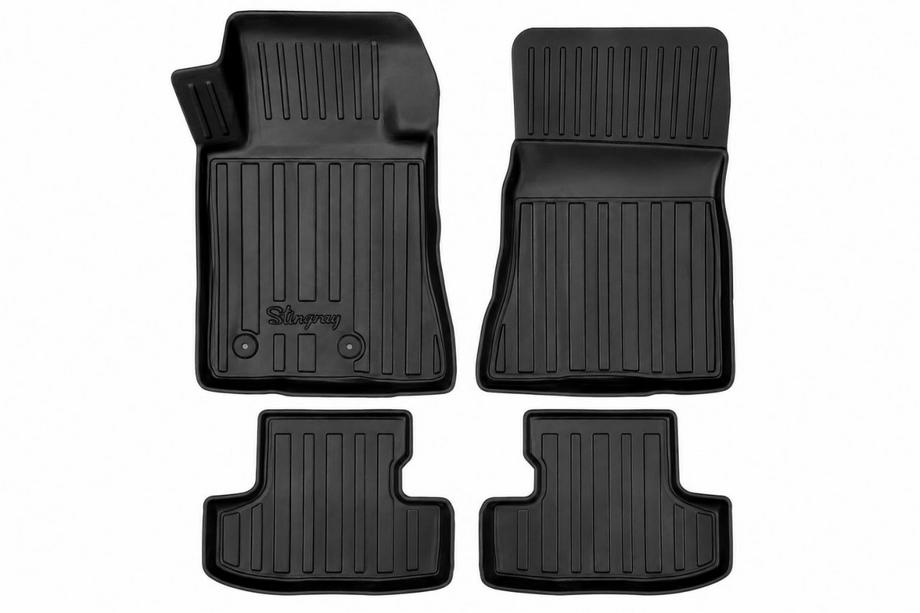 Ford Mustang 2015–2023 Stingray 3D gumijasti tepihi za kabino (4 kosi) Image