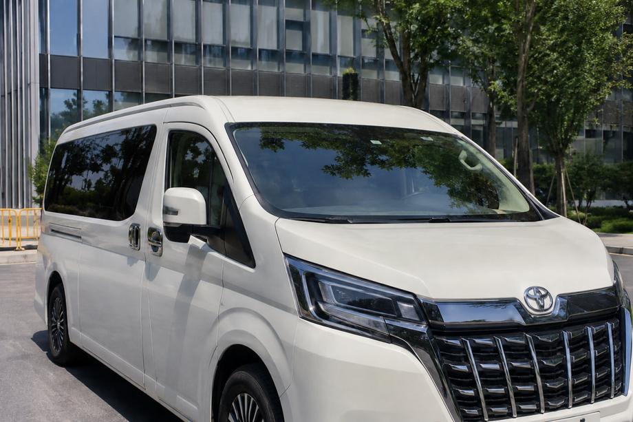 Toyota HiAce Integrirani strešni relingi sivi OEM (2019-, long, aluminij, montaža z lepilom) Fotografija 2