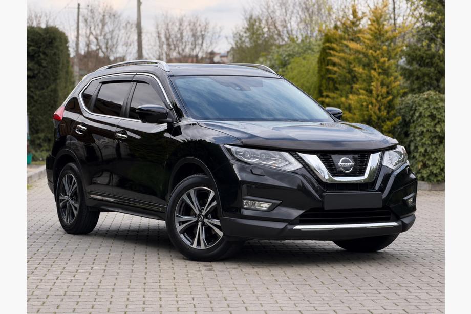 Nissan X-trail T32/Rogue 2014–2021 Sive OEM strešne sani (aluminij, lepljena montaža) Image