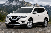 Nissan X-trail T32/Rogue 2014–2021 Integrirane strešne sani črne OEM (za X-trail, aluminij, montaža z lepljenjem) fotografija 1