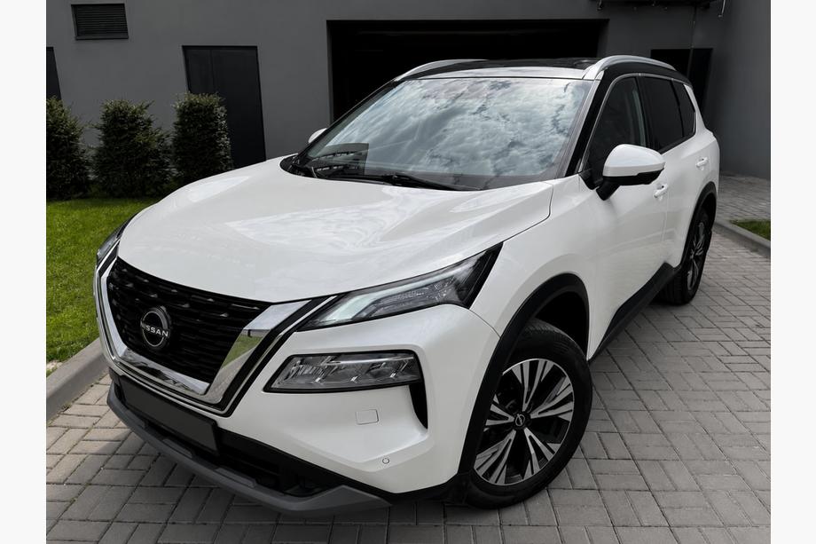 Nissan X-trail T33/Rogue 2022– Integrirane strešne letve sive OEM (aluminij) Image