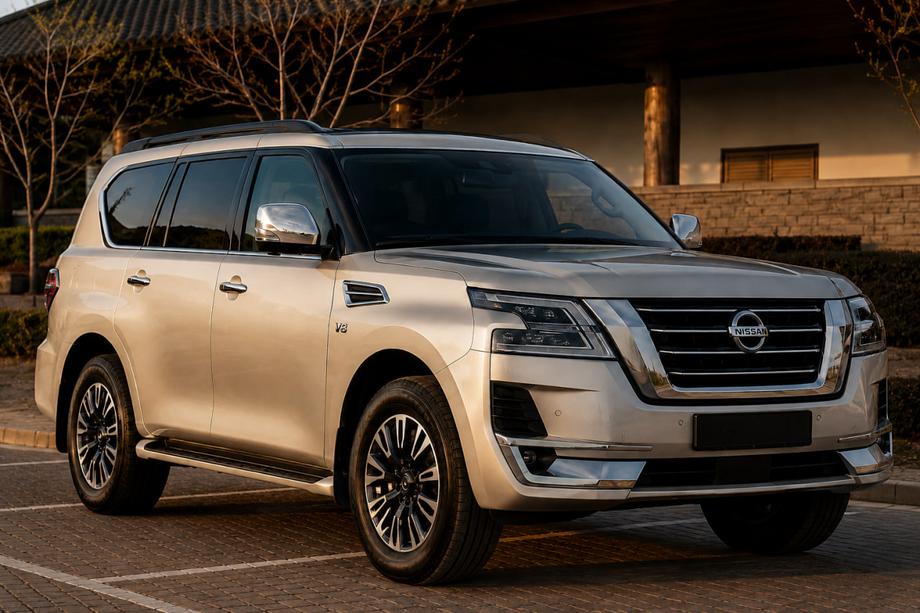 Nissan Armada 2016–2024 Črne strešne letve (aluminij) Image