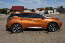 Nissan Murano 2014– OEM strešne letve sive (ABS plastika, montaža z lepilom) fotografija 1