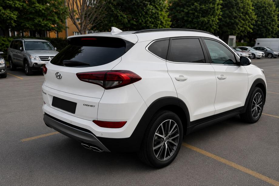 Hyundai Tucson TL 2016–2021 Integrirani strešni nosilci, črni OEM (ABS plastika, montaža z lepilom) Image