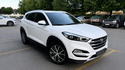 Hyundai Tucson TL 2016–2021 Integrirani strešni nosilci sivi OEM (ABS plastika, montaža z lepilom) fotografija 2