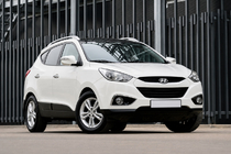 Hyundai IX-35 2010–2015 OEM strešne letve sive (ABS plastika, montaža z lepilom) fotografija 2