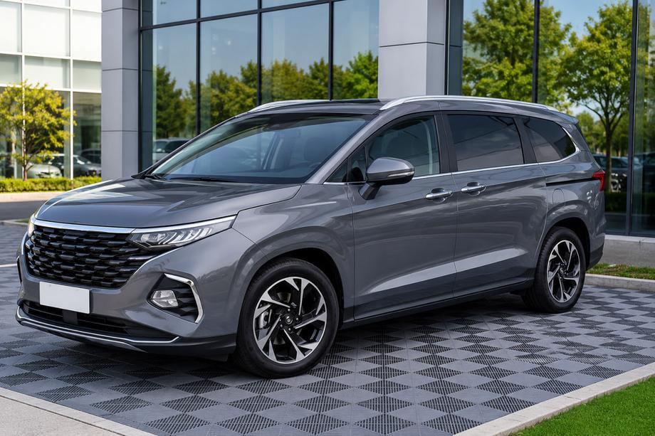 Hyundai Custo 2021– Integrirani strešni nosilci sivi OEM (ABS plastika, montaža z lepilom) Image