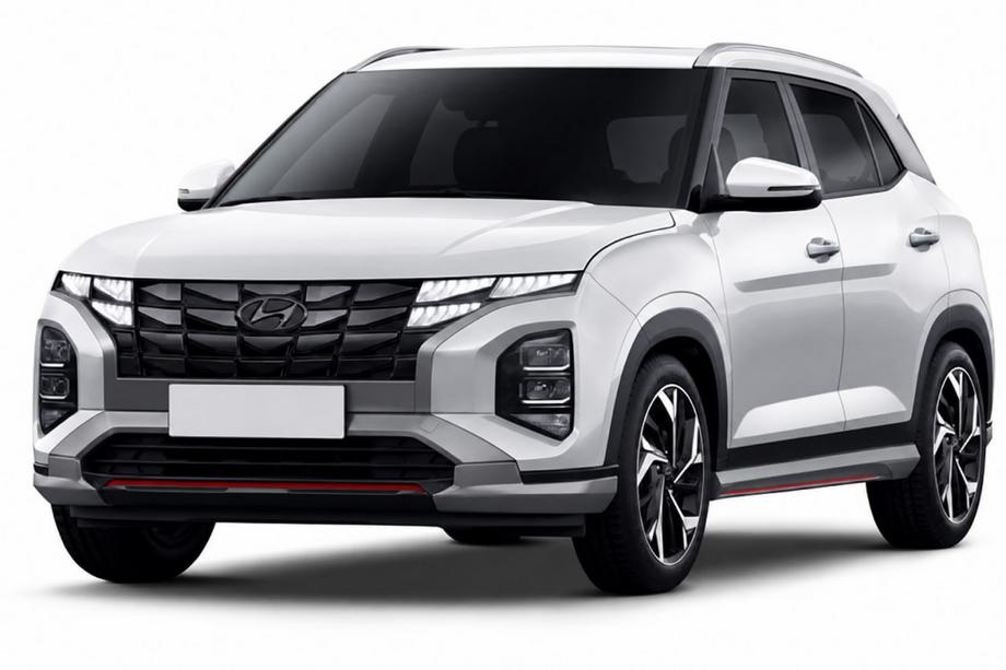 Hyundai Creta 2021– Sive OEM strešne sani (aluminij, lepljena montaža) Image