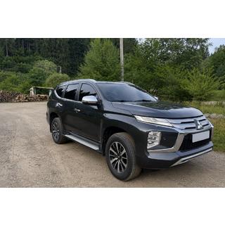 Integrirane strešne letve sive OEM (2019-, aluminij) Mitsubishi Pajero Sport 2015– fotografija 2