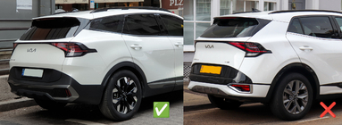 Kia Sportage 2021– Deflektorji oken s kromiranim okrasnim trakom Niken (za LWB, 4 kos) fotografija 3