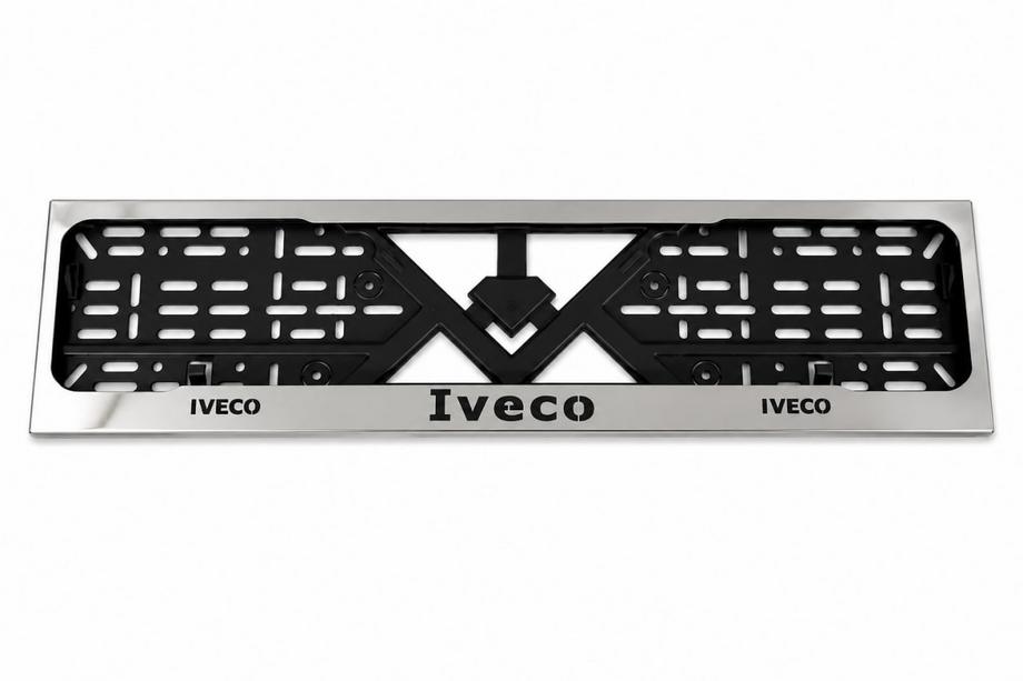 Iveco Kromiran okvir registrske tablice (1 kos, nerjaveče jeklo) Image
