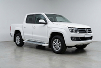 Volkswagen Amarok 2010–2022 Bočne stopnice Allmond White (2 kosa, aluminij) fotografija 1
