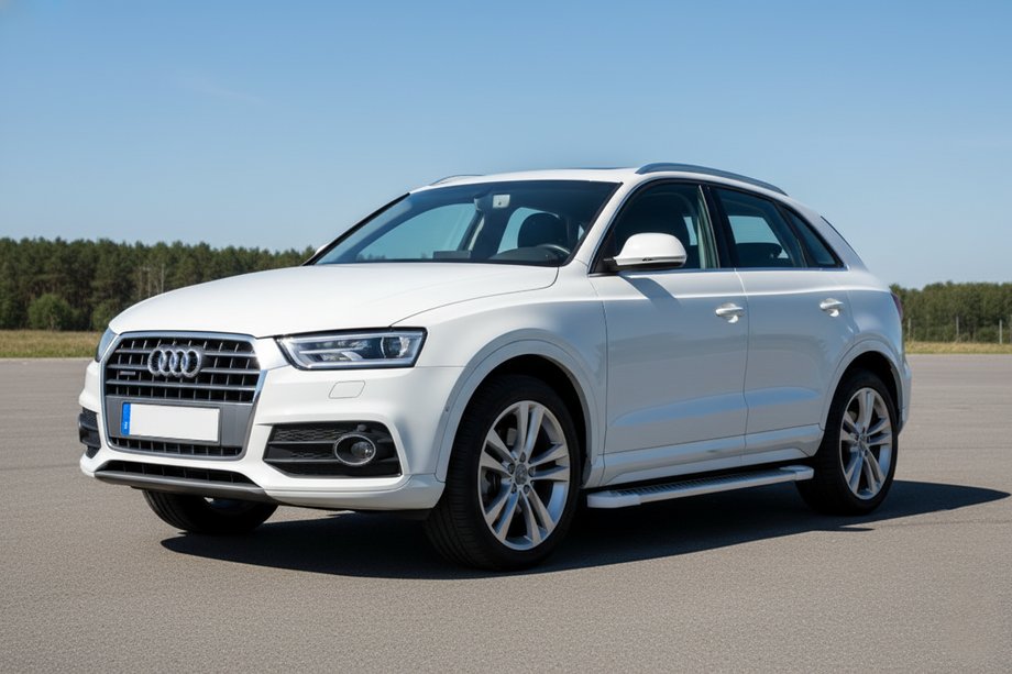 Audi Q3 2011–2019 Bočne stopnice Allmond White (2 kosa, aluminij) Image