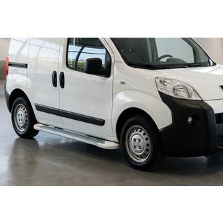 Bočne stopnice Allmond White (2 kosa, aluminij) Fiat Fiorino/Qubo 2008–2024 fotografija 1