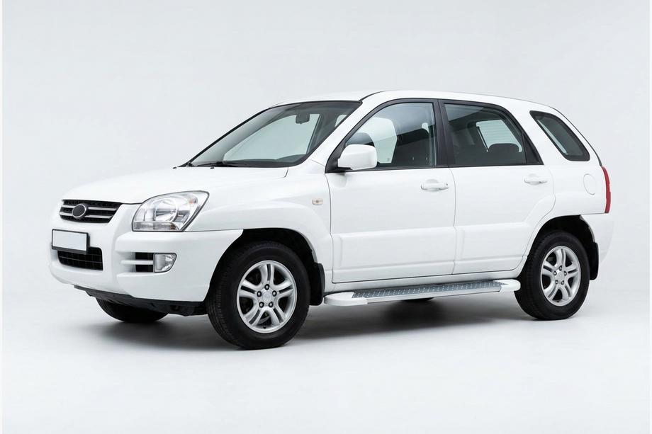 Kia Sportage 2004–2010 Bočne stopnice Allmond White (2 kosa, aluminij) Image