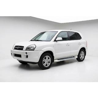 Bočne stopnice Allmond White (2 kosa, aluminij) Hyundai Tucson JM 2004– fotografija 1