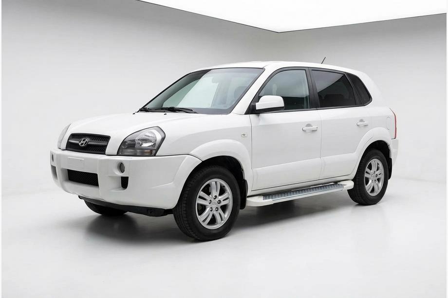 Hyundai Tucson JM 2004– Bočne stopnice Allmond White (2 kosa, aluminij) Image