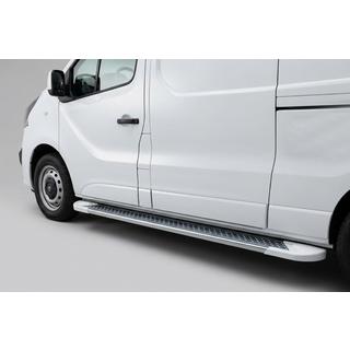 Bočne stopnice Allmond White (2 kosa, aluminij) Opel Vivaro 2001–2015