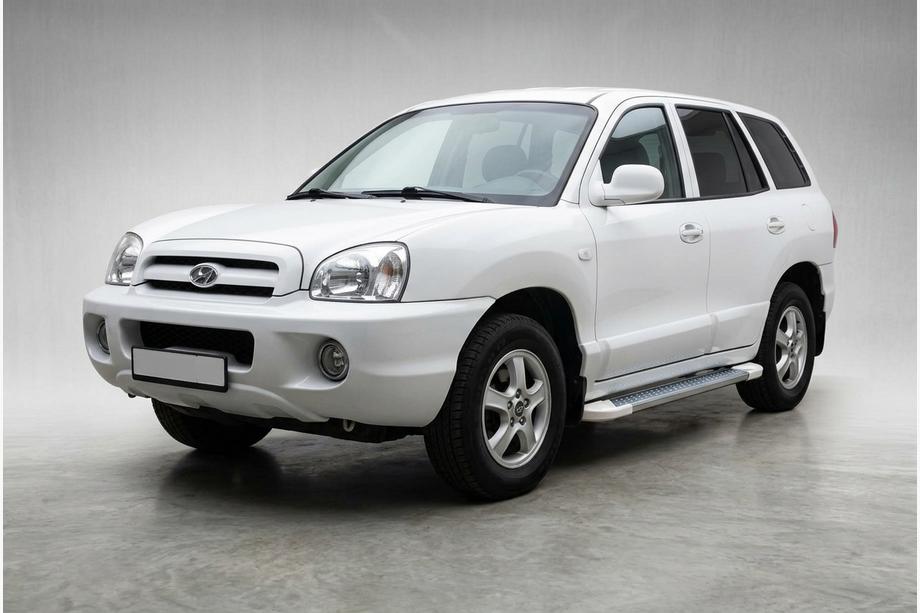 Hyundai Santa Fe 1 2000–2006 Bočne stopnice Allmond White (2 kosa, aluminij) Image