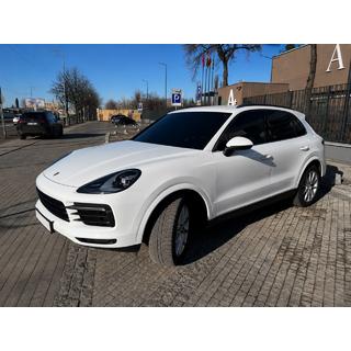 Integrirani strešni nosilci, črni OEM (aluminij, montaža z lepljenjem) Porsche Cayenne 2018– fotografija 1