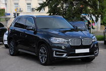 BMW X5 F15 2013–2018 Integrirani strešni relingi, krom OEM (aluminij) fotografija 1